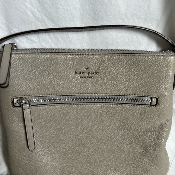 Kate Spade Taupe Leather Shoulder Bag - Picture 1 of 6